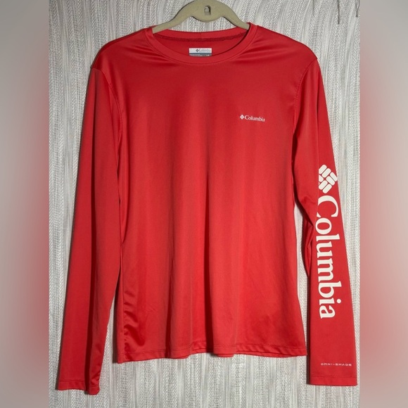 Columbia Red Long Sleeve Tee size Large - Picture 1 of 3